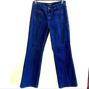 Kikit Jeans Y2K Jeans Size 10 Denim Blue Dark Straight Relaxed Leg Jeans
